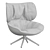 Sleek TABANO Armchair by B&B 3D model small image 5