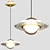 Modern Brass Pendant Lamp 3D model small image 1