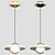 Modern Brass Pendant Lamp 3D model small image 2