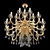 Crystal Cascade Pendant Lamp 3D model small image 2