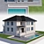 Elegant Poolside Villa 3D model small image 4