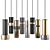 Modern Cylinder Pendant Light Series 3D model small image 1