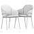 Elegant Carver Dining Chair 3D model small image 3