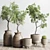 Concrete Wood Collection: Indoor Outdoor Plant Vase 3D model small image 2