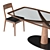 Elegant Diamante Capri Dining Set 3D model small image 5