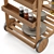 Acaccia Garden Trolley 3D model small image 4