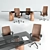 Galassia Collection: Chairs and Table 3D model small image 1