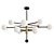 Elegant Steel and Brass Pendant: Charlotte 3D model small image 1