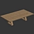 Zara Home Oak Coffee Table: Elegant and Functional 3D model small image 5