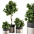  Modern Pot Plant Set - Outdoor 272 3D model small image 1