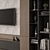 Modern Concrete and Wood TV Wall 3D model small image 6