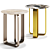 Contemporary Nova Side Table 3D model small image 1