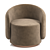 Elegant Fendi Casa Armchair 3D model small image 3