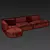 Stylish Bowy Sofa by Patricia Urquiola 3D model small image 4