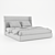 Dallas OM Bed: Sleek & Modern King-Size 3D model small image 4