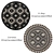 Round Rugs Set: 6 Unique Designs 3D model small image 3