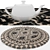 Round Rugs Set: 6 Unique Designs 3D model small image 4