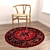 6pc Round Rugs Set 3D model small image 2