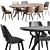 Customizable Rolf Benz Dining Set 3D model small image 4