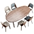 Customizable Rolf Benz Dining Set 3D model small image 5