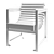 Punto Group Chair: Sleek Design by Sineu Graff 3D model small image 7