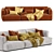 Muuto Connect 3-Seater Modern Sofa 3D model small image 1