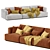 Muuto Connect 3-Seater Modern Sofa 3D model small image 5