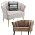 ELJIN Armchair: Elegant and Comfortable 3D model small image 3