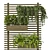 Rustic Concrete Pot with Metal Shelf - Set 0068 3D model small image 5