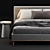 West Elm Newport Bed: Modern Elegance for Your Bedroom 3D model small image 2