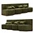 Eichholtz Green Modular Restaurant Sofa 3D model small image 1