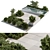 Outdoor Oasis Bench-Pound Combo 3D model small image 1