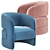 Elegant Ambra Armchair: Italian Design 3D model small image 3