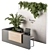 Elegant Reception Desk & Wall Decor 3D model small image 1