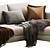 Meridiani Louis Up: Modern Sofa for Stylish Living 3D model small image 3