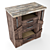 Multifunctional Wooden Kitchen Island - Drawer Pedestal 3D model small image 2