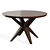 Mid-Century Modern Hazelnut Dining Table 3D model small image 5