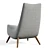 Lynsey Deep Gray Lounge Chair 3D model small image 5