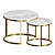 Elegant Luka Coffee Table 3D model small image 1