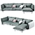 Versatile Auto-Reverse Corner Sofa 3D model small image 6