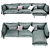 Versatile Auto-Reverse Corner Sofa 3D model small image 2