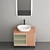 Sleek Modern Bathroom Cabinet | No. 121 3D model small image 2