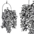 Blossom Oasis: Indoor Hanging Plant Set 3D model small image 4