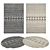 Versatile 8-Piece Rug Set 3D model small image 1