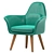 Istanbul Elegance Chair 3D model small image 1