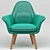 Istanbul Elegance Chair 3D model small image 3