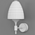 Sleek NANSY Wall Lamp: Modern Design 3D model small image 2