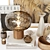 Modern Decor Set: Cereal Magazine, Vases, Metal Candle, Home Perfume 3D model small image 3