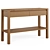 Adelita Oak Console Table: Elegant Storage Solution 3D model small image 1