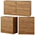 Adelita Oak Chest of Drawers: Sleek Storage Solution 3D model small image 1